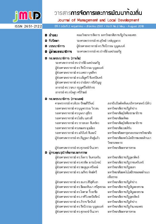 วารสารการจัดการและการพัฒนาท้องถิ่นปีที่1 ฉบับที่ 2.pdf