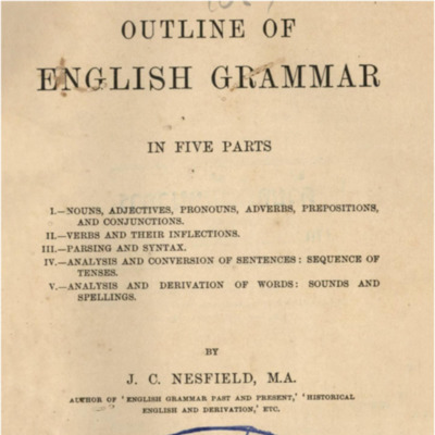 Outline of English Grammar in five parts